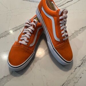 Vans Old Skool – Bright Orange / White – Men’s